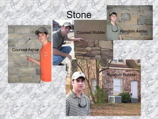 Stone Coursed Ashlar Pics of others. Random Ashlar Coursed Rubble Random Rubble 