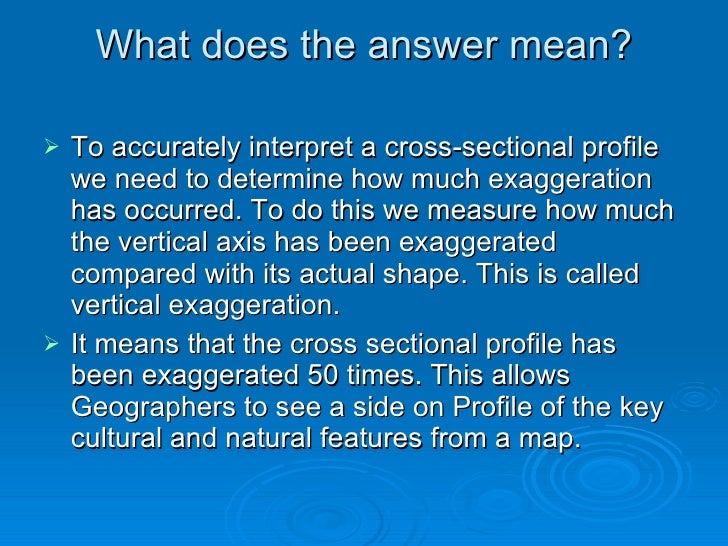 Vertical Exaggeration