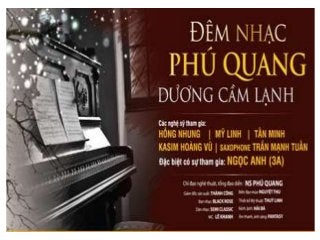 Vé đêm nhạc Phú Quang 0949.373.813 - 0949.373.815