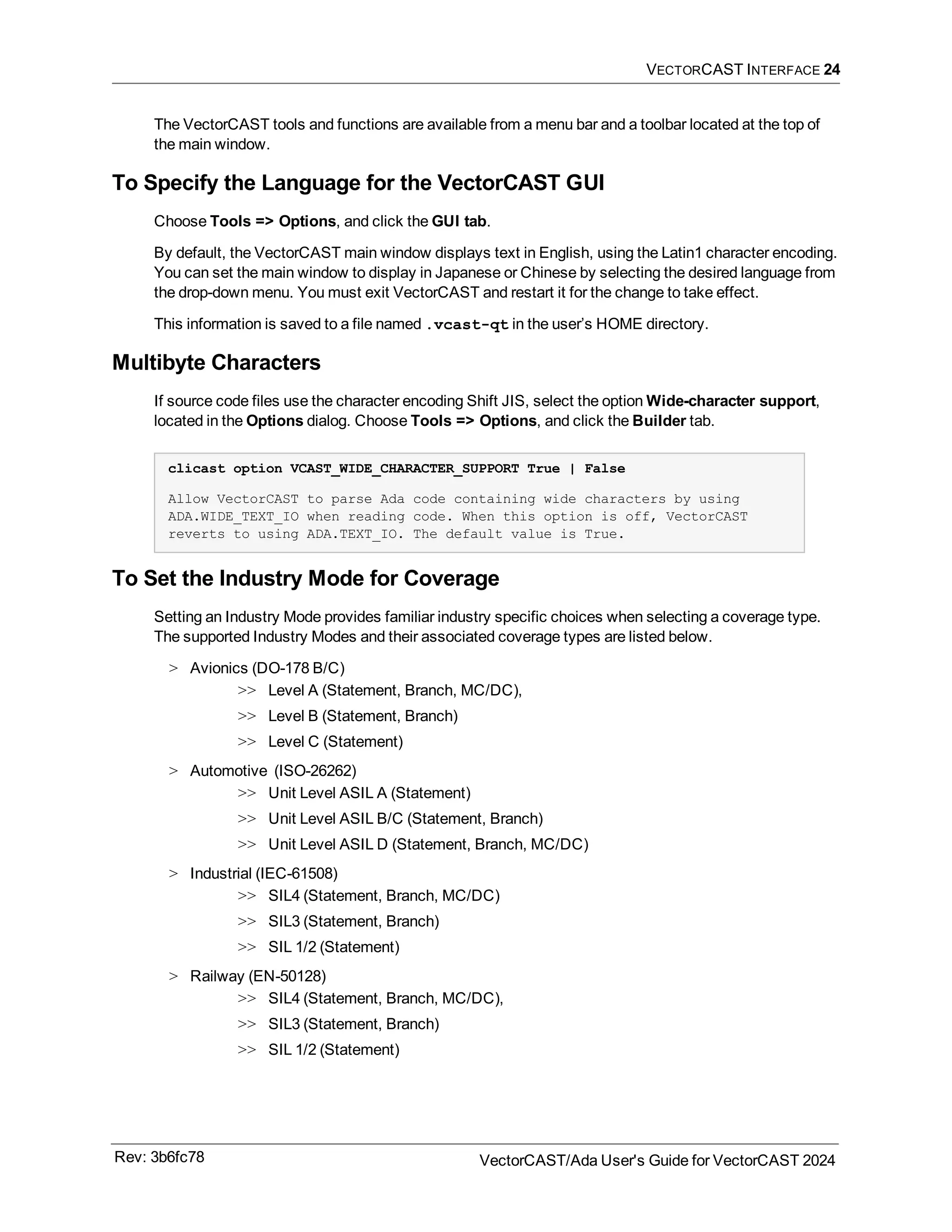 User guide of VectorCast 2024 ADA testing tool for safety critical ...