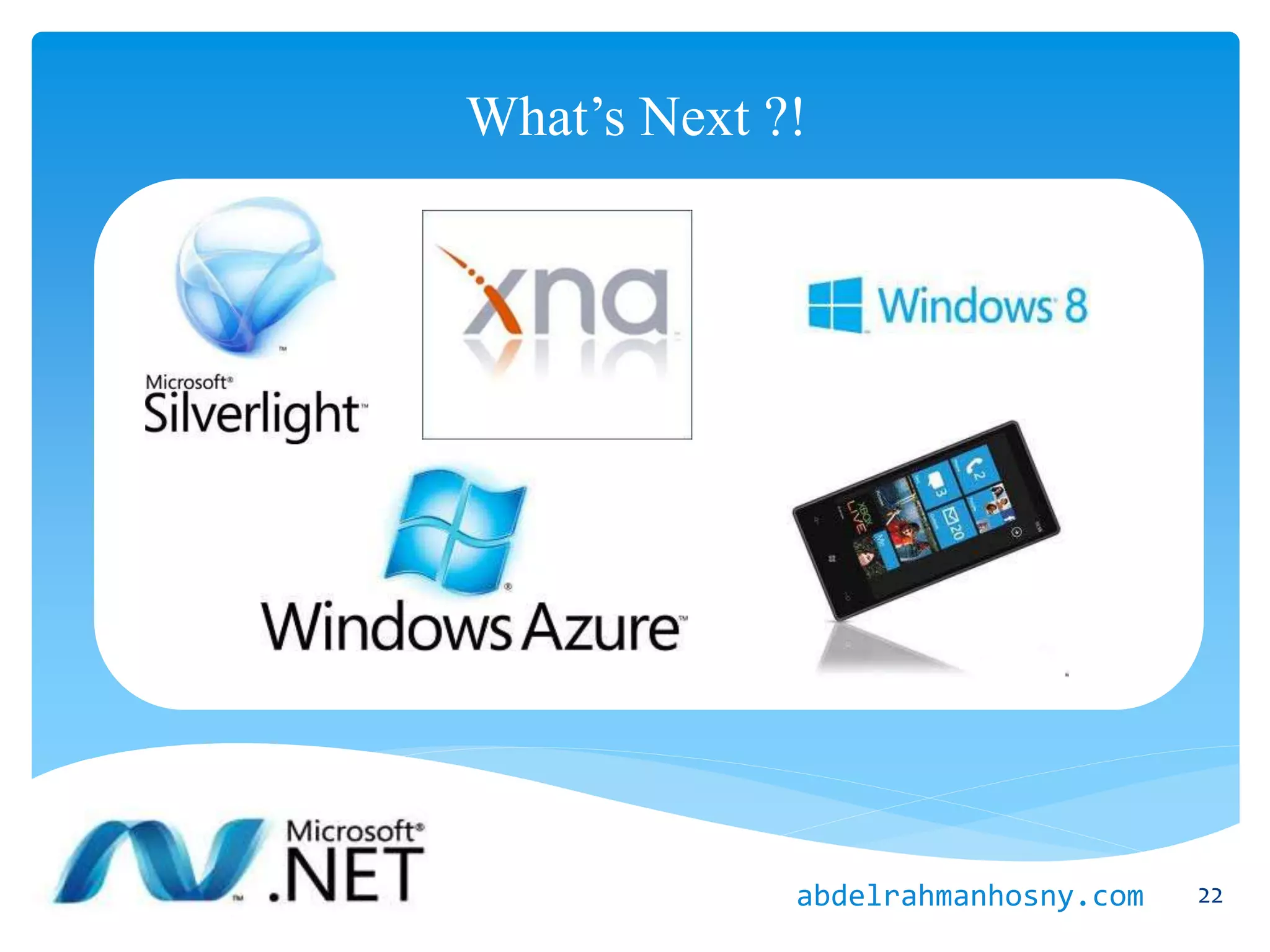What’s Next ?!
22abdelrahmanhosny.com
 