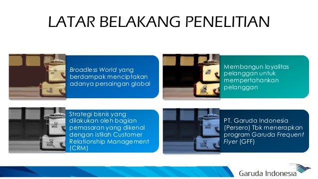 garuda indonesia airlines skripsi garuda frequent flyer program