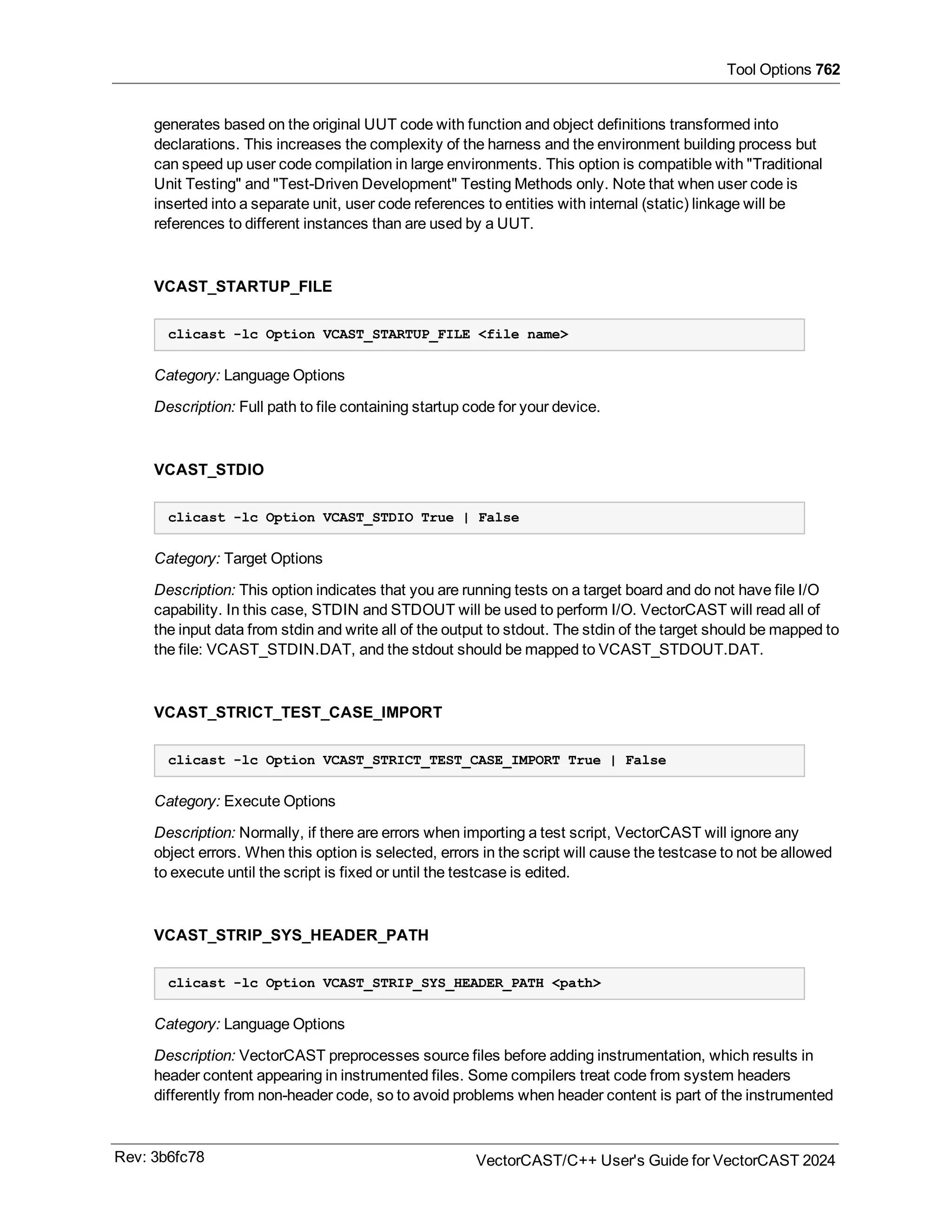 User guide of VectorCast 2024 C/C++ for safety critical applications