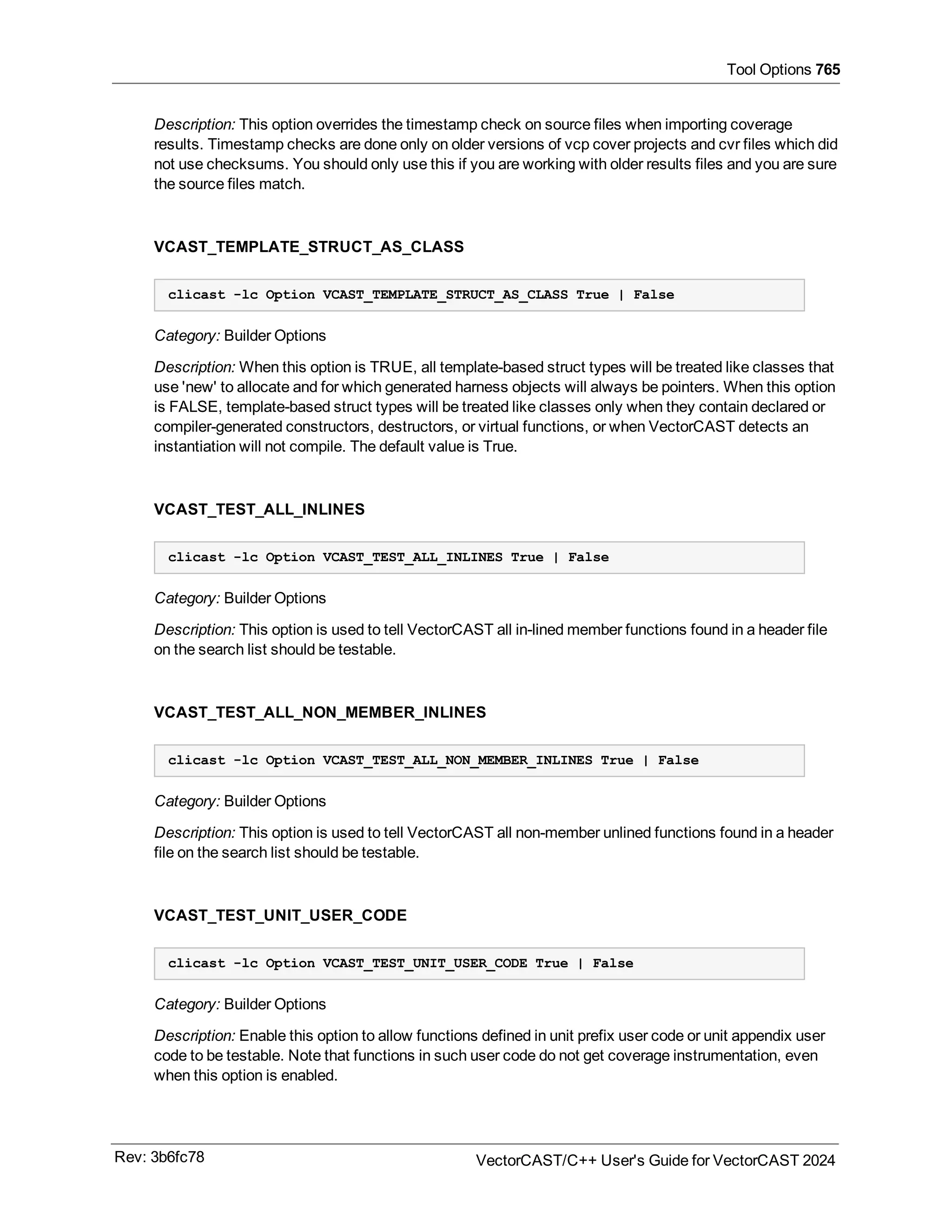 User guide of VectorCast 2024 C/C++ for safety critical applications