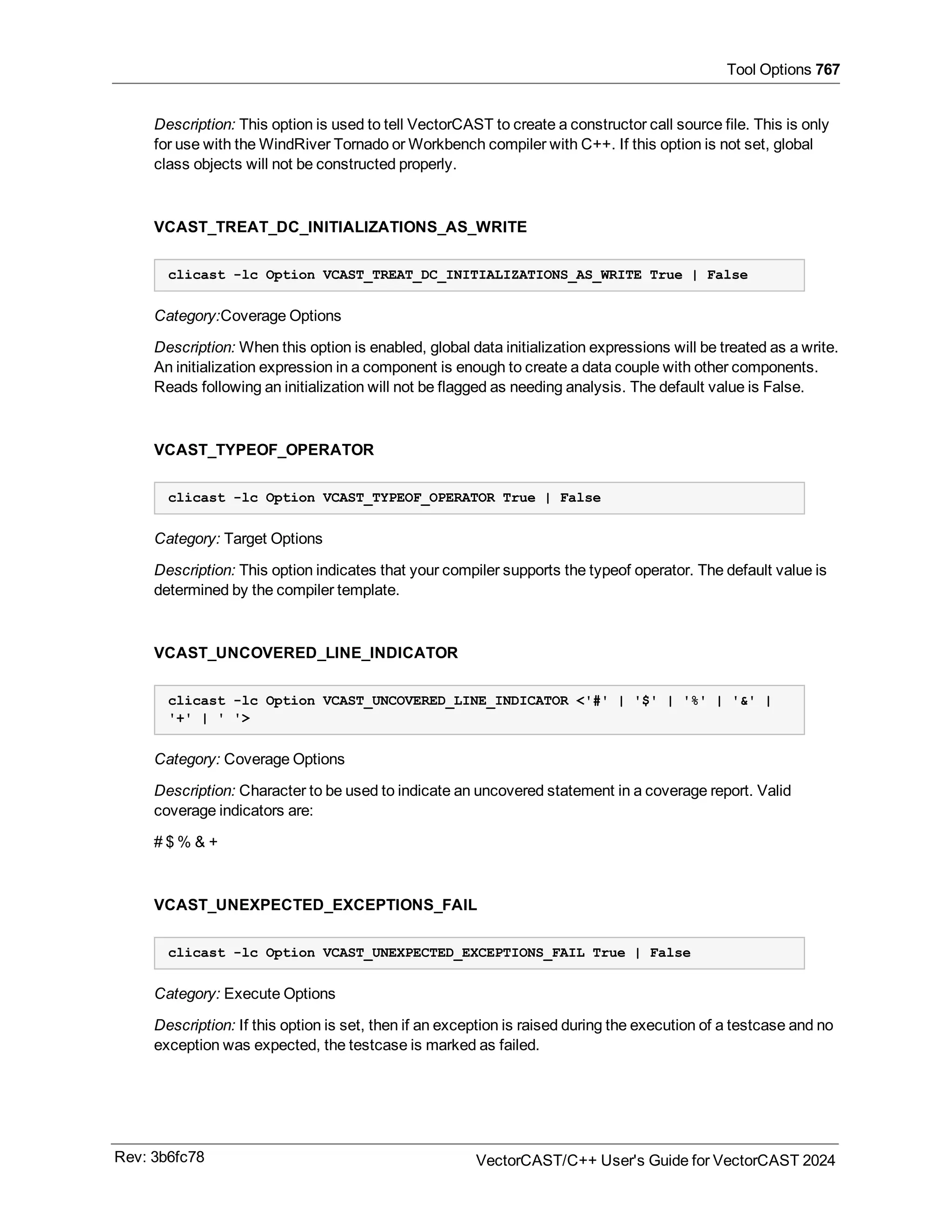 User guide of VectorCast 2024 C/C++ for safety critical applications