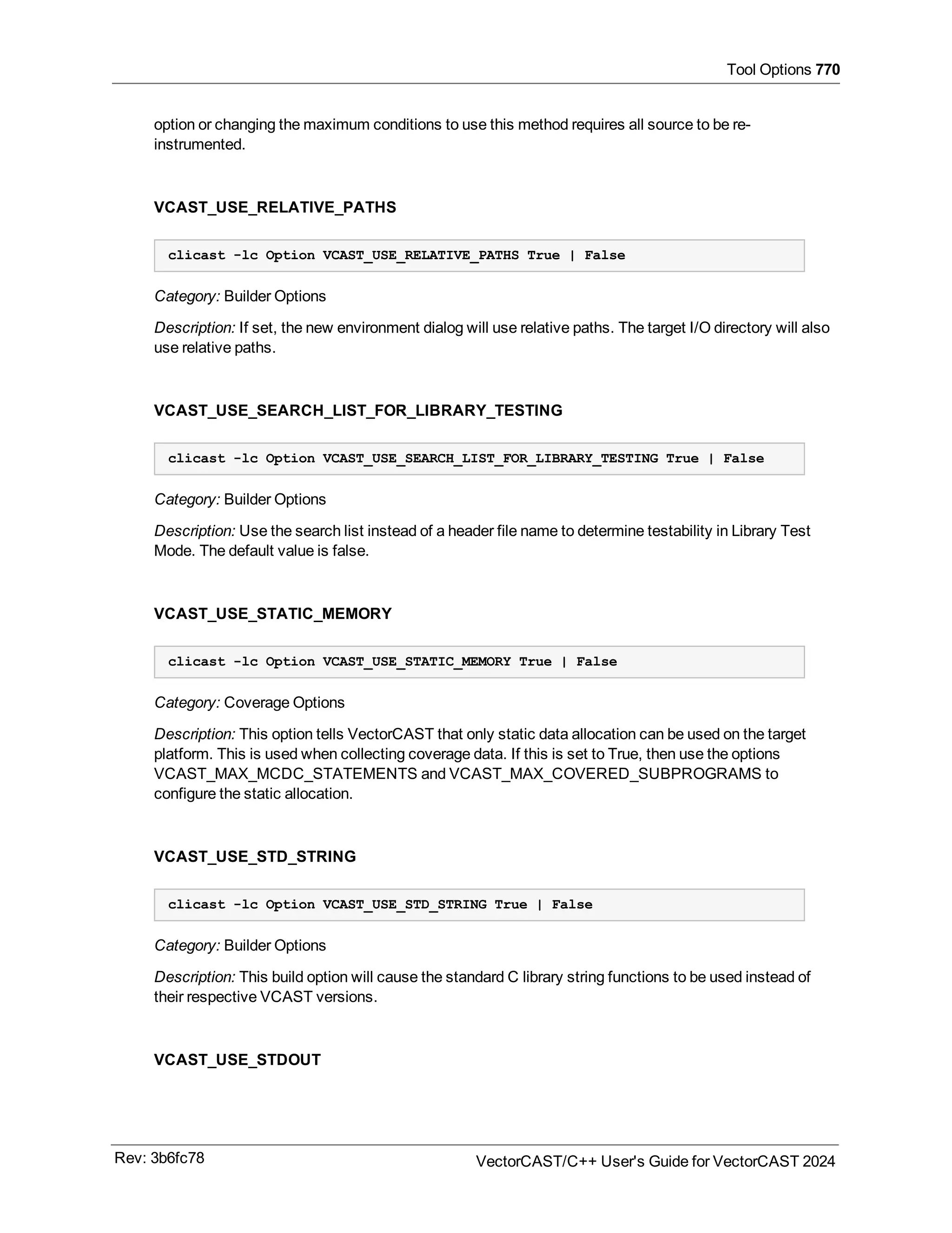 User guide of VectorCast 2024 C/C++ for safety critical applications