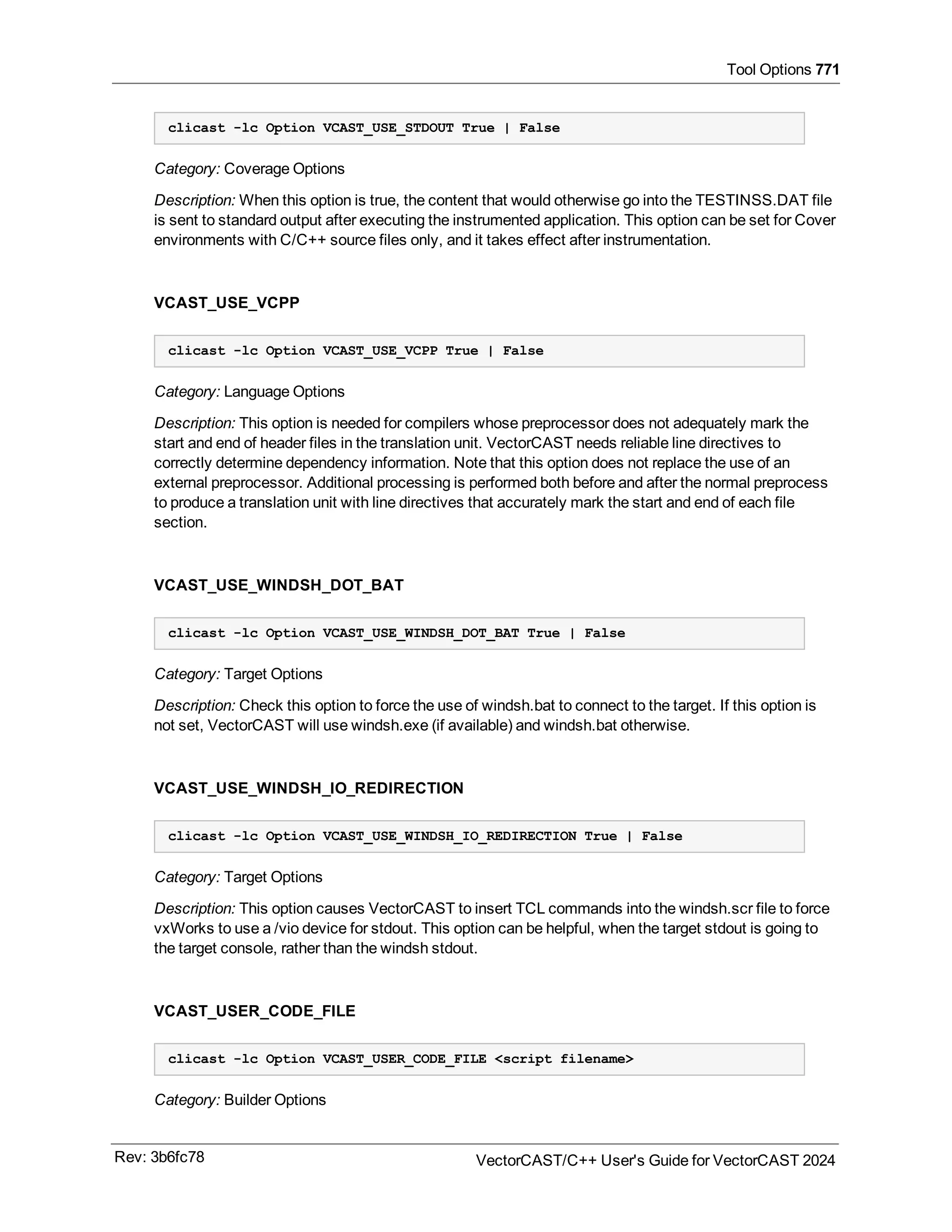 User guide of VectorCast 2024 C/C++ for safety critical applications