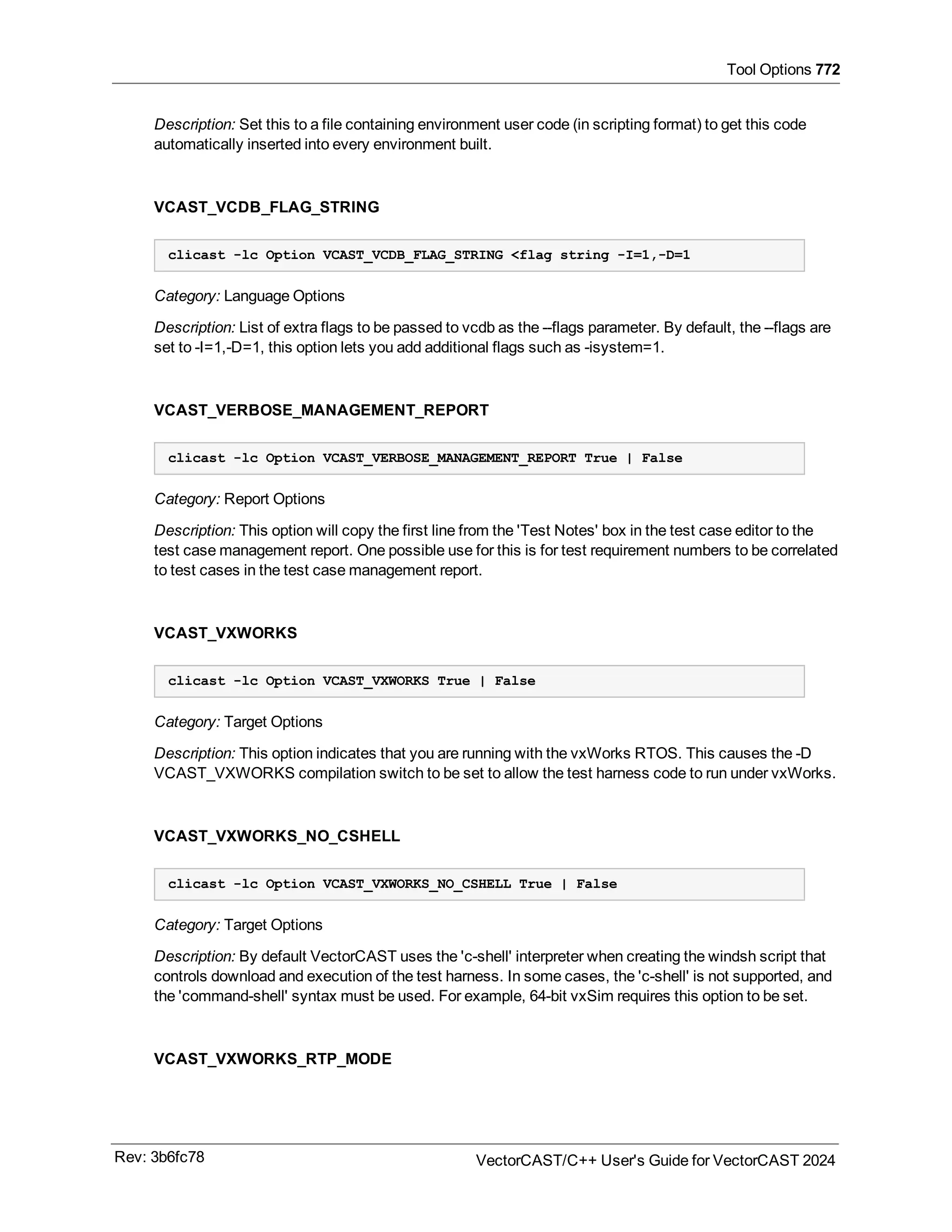 User guide of VectorCast 2024 C/C++ for safety critical applications