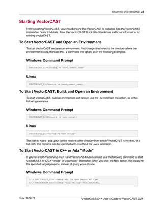 User guide of VectorCast 2024 C/C++ for safety critical applications | PDF