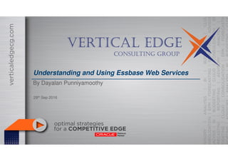 Understanding and Using Essbase Web Services
By Dayalan Punniyamoothy
29th Sep 2016
 