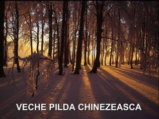 VECHE PILDA CHINEZEASCA 