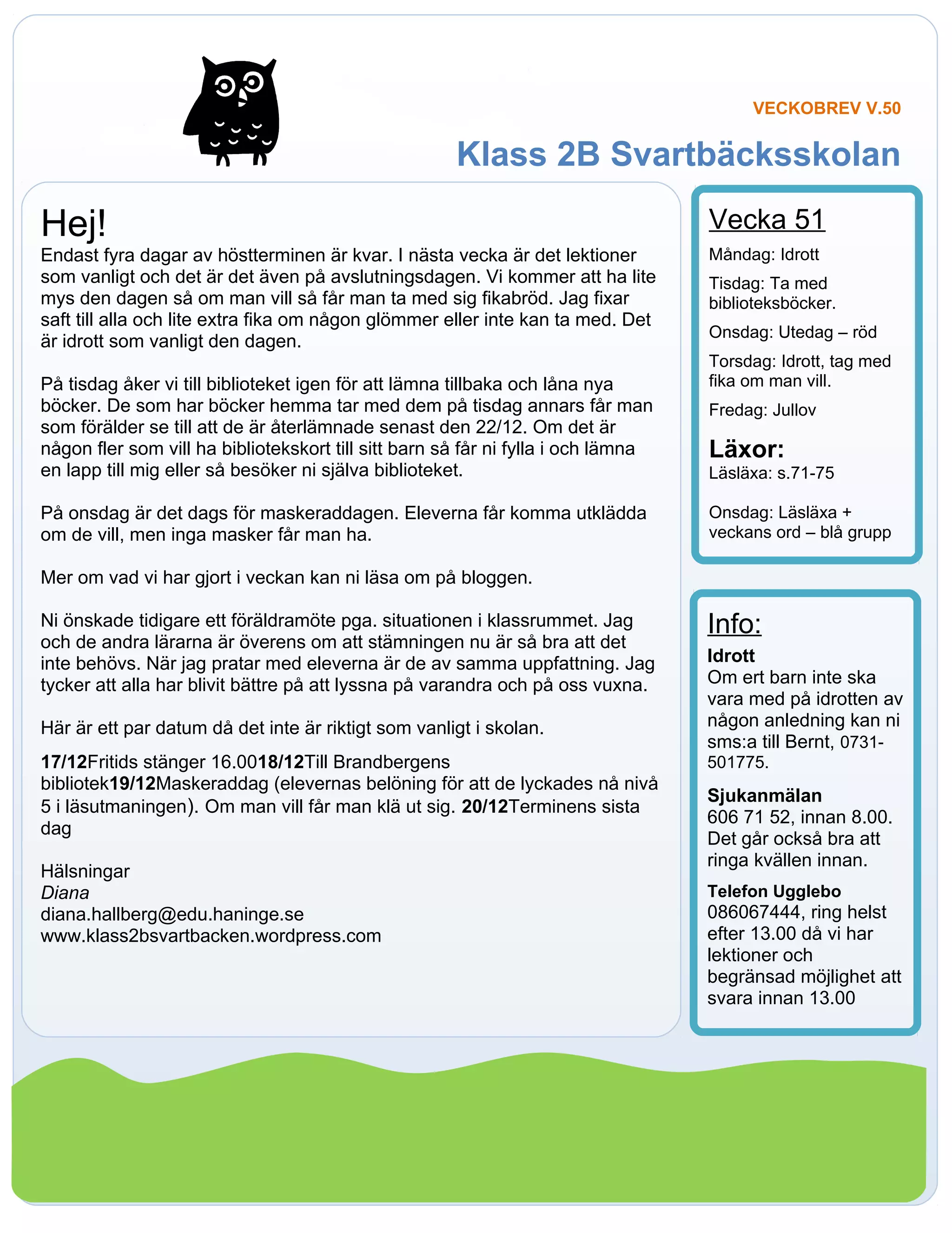 Veckobrev v50 | DOC
