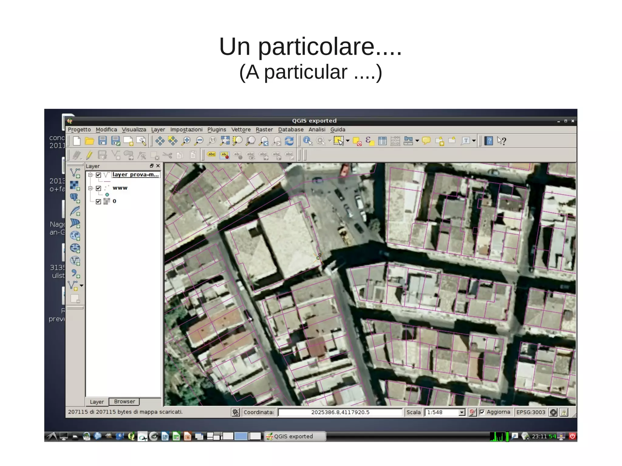 Un particolare....
(A particular ....)

 