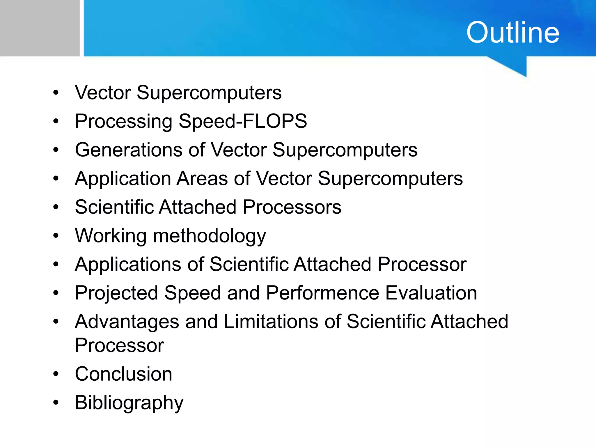 Vector Supercomputers and Scientific Array Processors | PPT