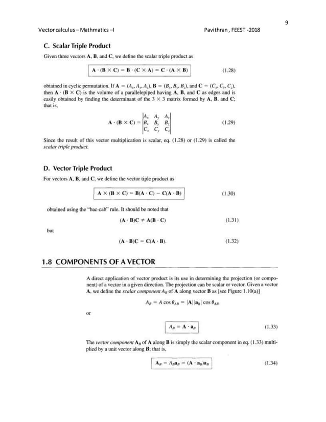 Vector calss notes | DOCX