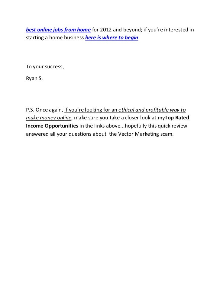 vector marketing reviews