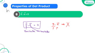 Properties of Dot Product
0 . a = 0
6
➝ ➝
 