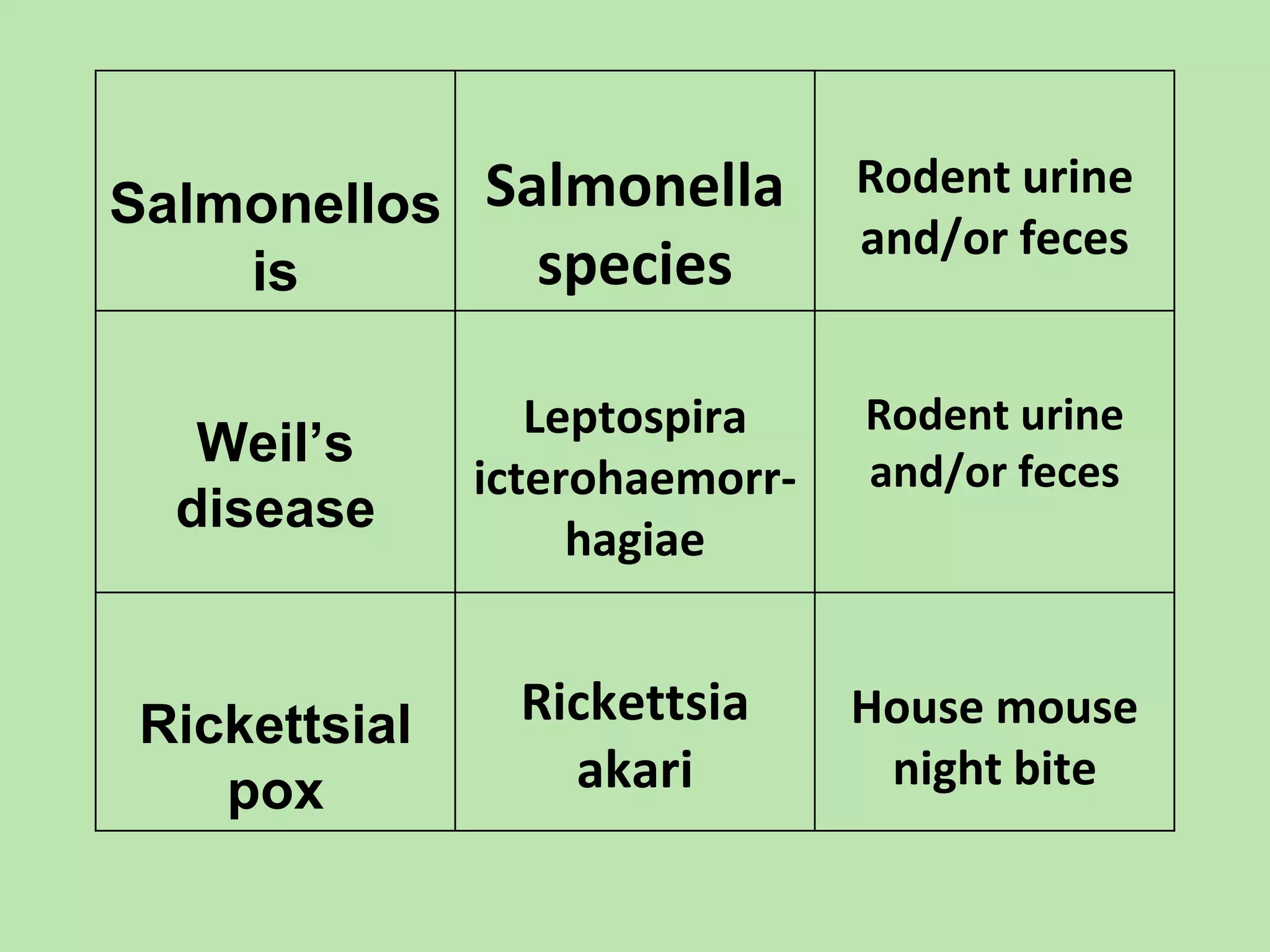 Vector and rodent control
