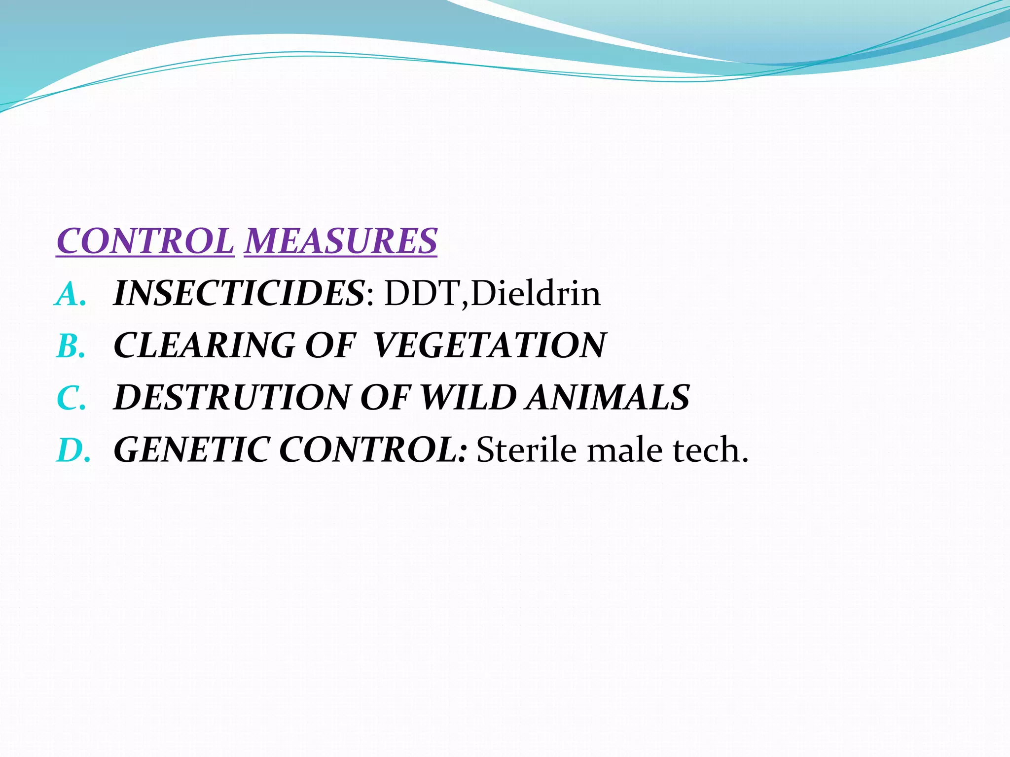 Vector and rodent control