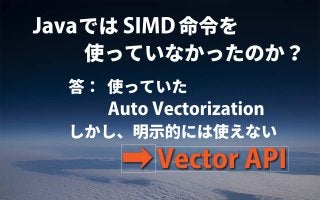 Vector API - Javaによるベクターコンピューティング | PPT