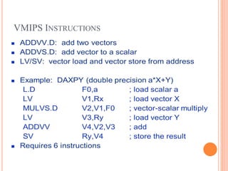 Vectorvms Guide Vector architecture | PPTX