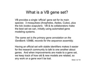 VectorBase gene sets