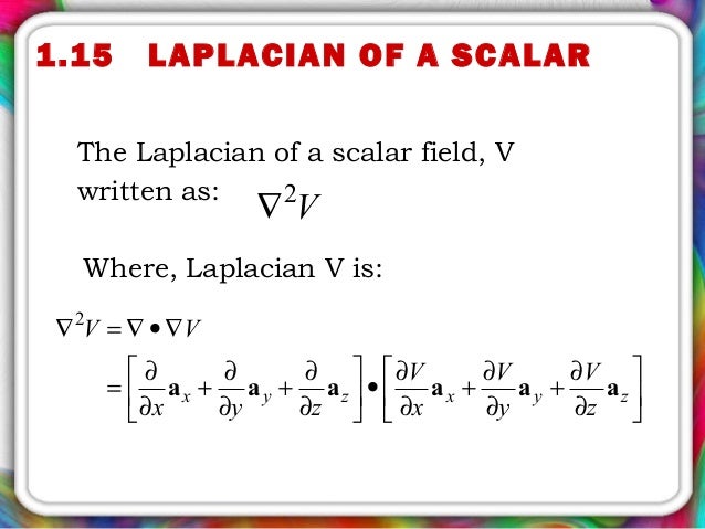 Vector calculus