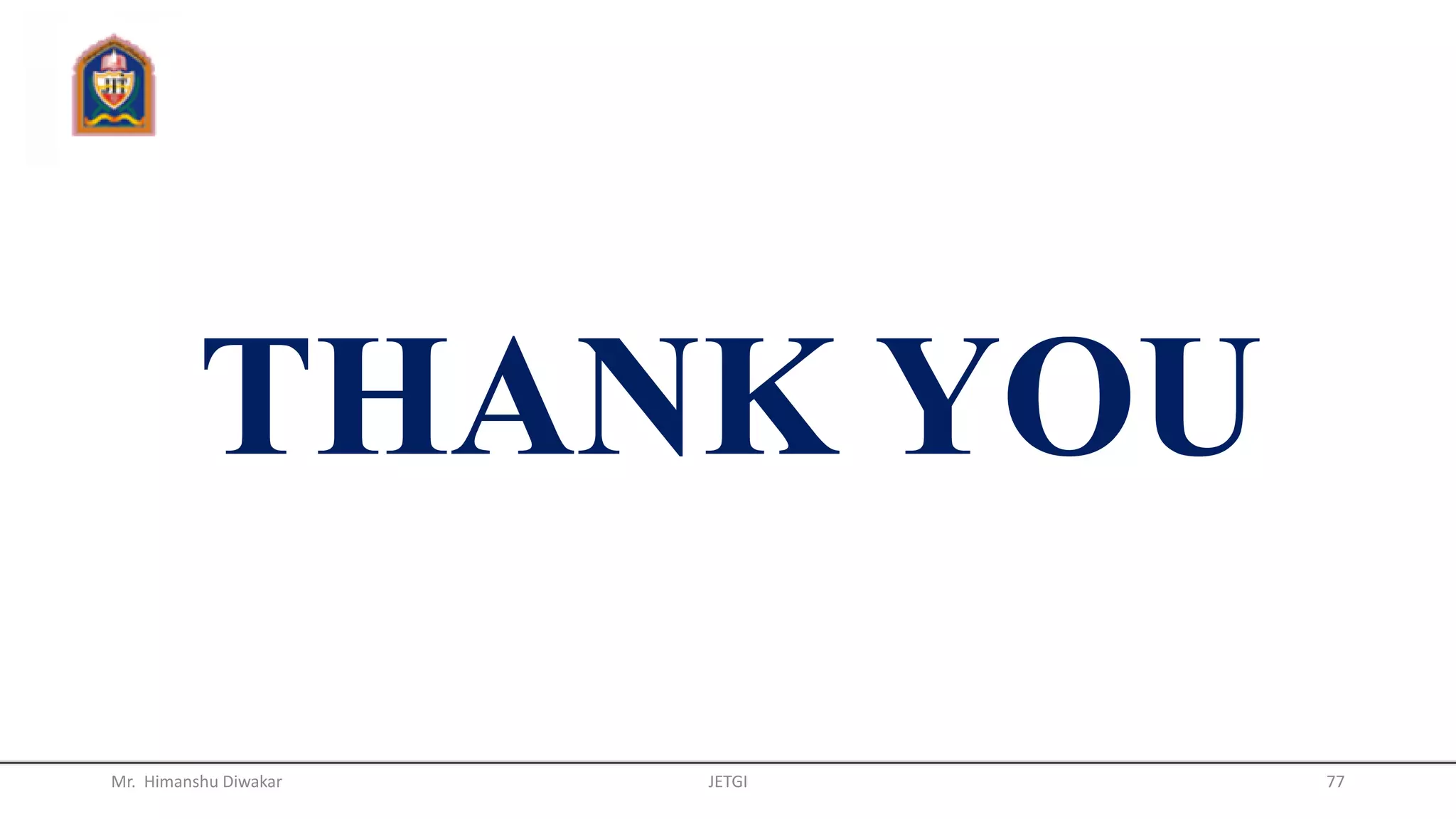 LAPLACIAN OF A SCALAR (Cont’d)
For Spherical coordinate:
2
2
22
2
2
2
2
sin
1
sin
sin
11




























V
r
V
rr
V
r
rr
V
Mr. Himanshu Diwakar 77JETGI
 