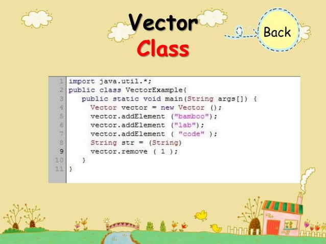 Function Java Vector class | PPT