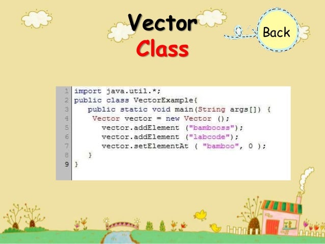 Function Java Vector class