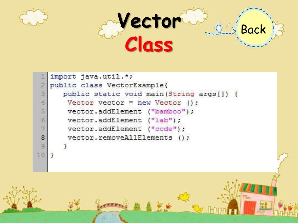Function Java Vector class