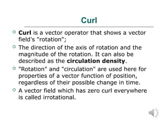 Zero Curl Vector Field Example vector co-ordinates in electromagnetic field .ppt