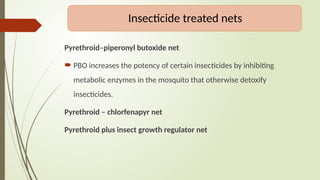 Pyrethroid Nets vector control measures.pptx its application | PPTX