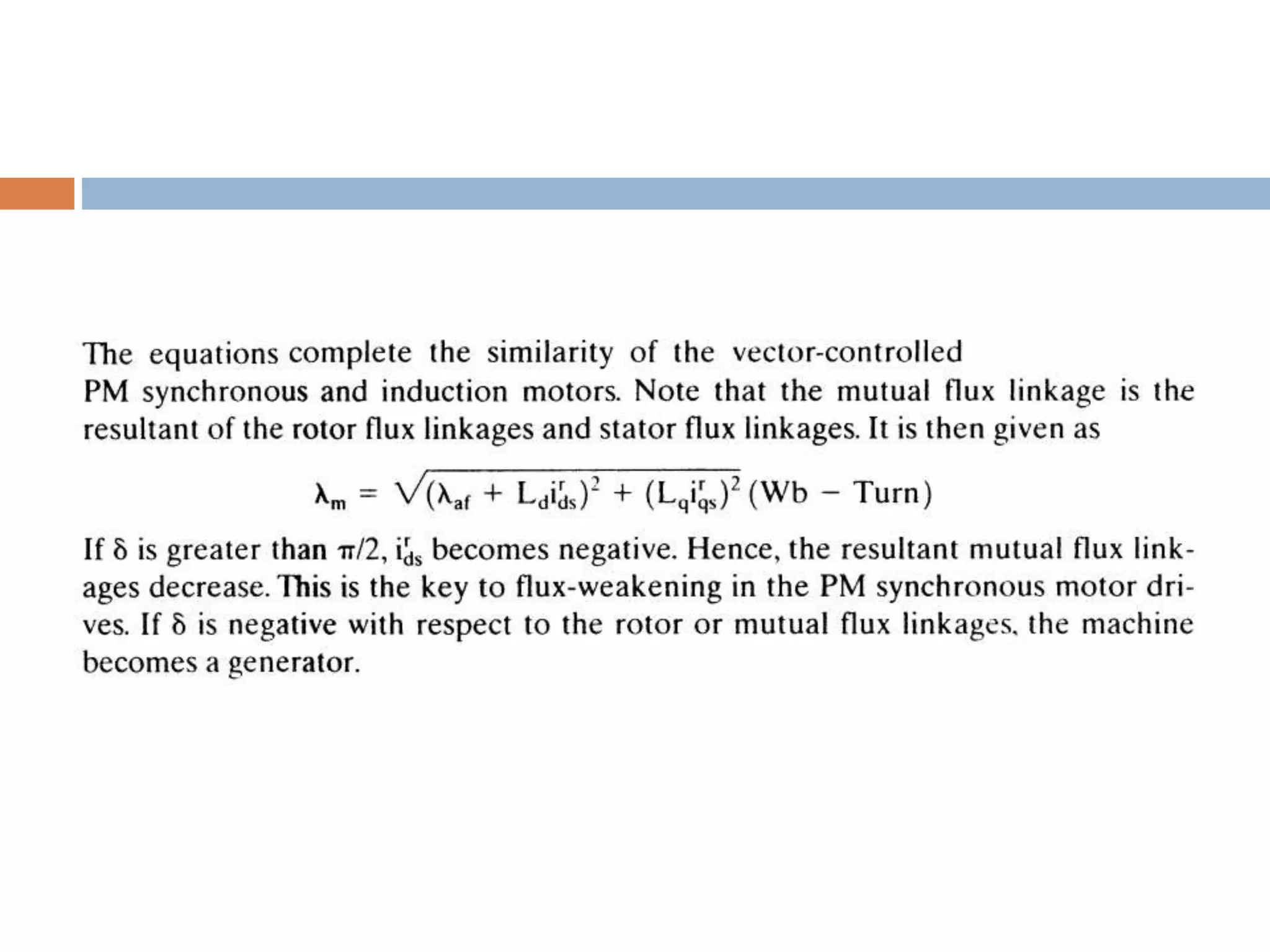 Vector control of pmsm