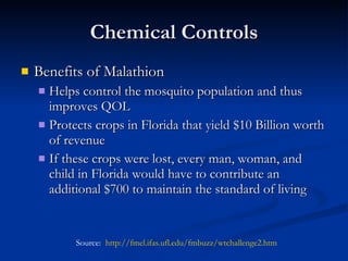 Chemical Methods of Vector Control