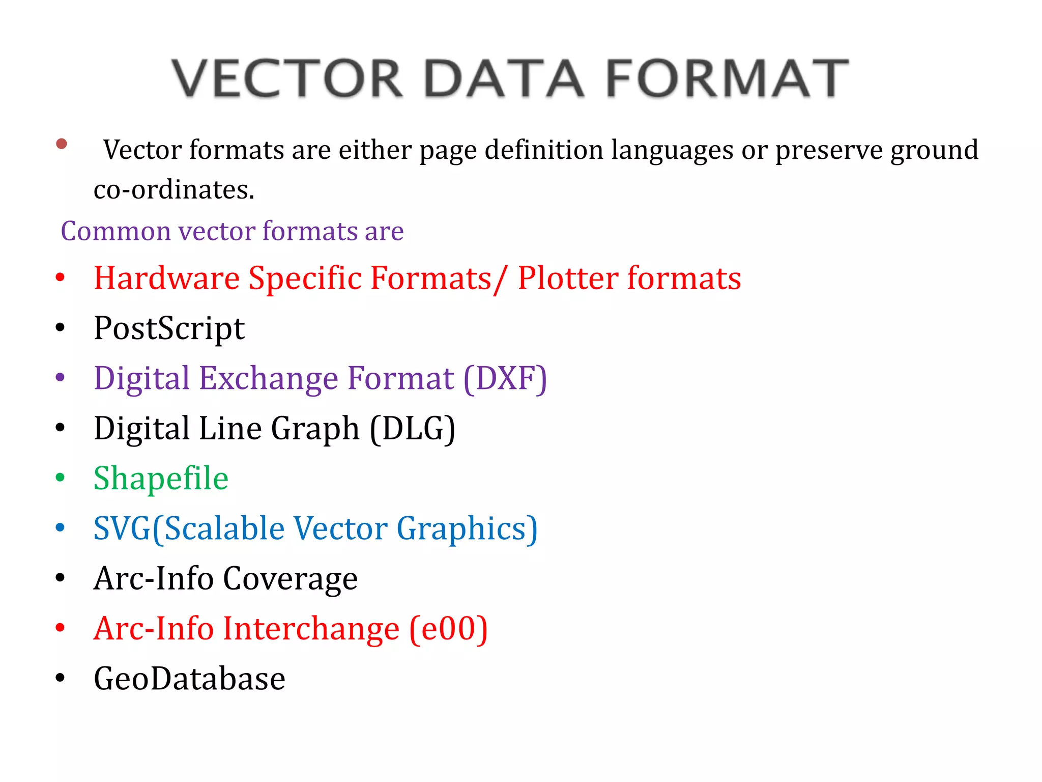 Vector data model | PPTX