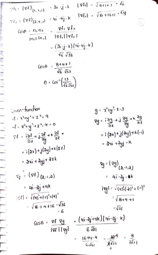 vector differentiation one of part of M2 | PDF