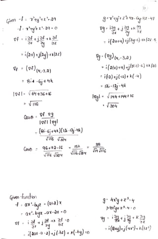 vector differentiation one of part of M2 | PDF