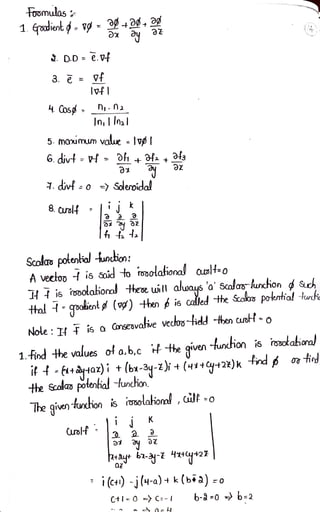 vector differentiation one of part of M2 | PDF