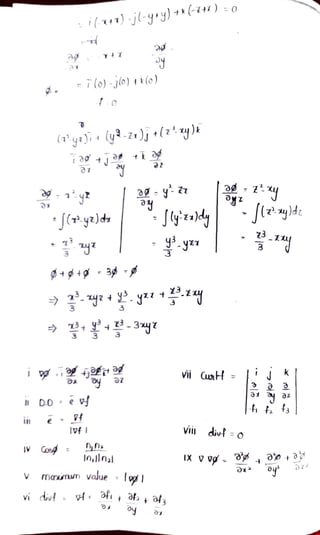 vector differentiation one of part of M2 | PDF
