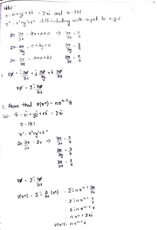 vector differentiation one of part of M2 | PDF