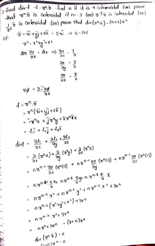 vector differentiation one of part of M2 | PDF
