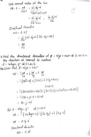 Vector Differentiation Questions vector differentiation one of part of M2 | PDF