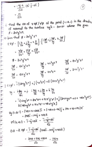 vector differentiation one of part of M2 | PDF