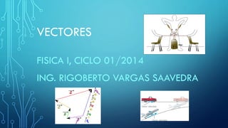VECTORES
FISICA I, CICLO 01/2014
ING. RIGOBERTO VARGAS SAAVEDRA
 