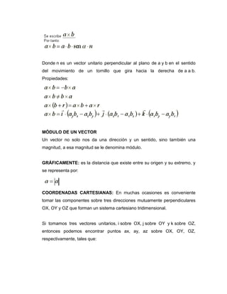Sentido Ax Trabajo de Vectores | DOCX