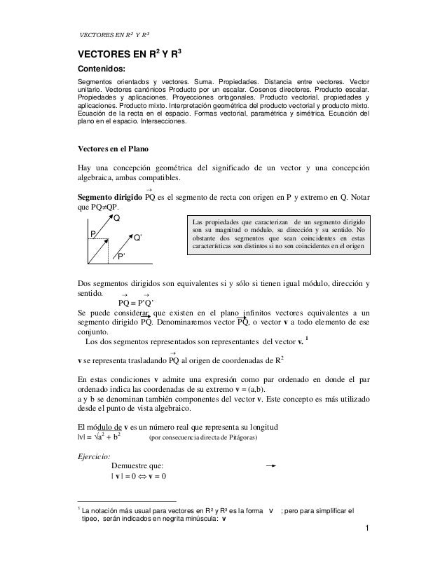 Vectores