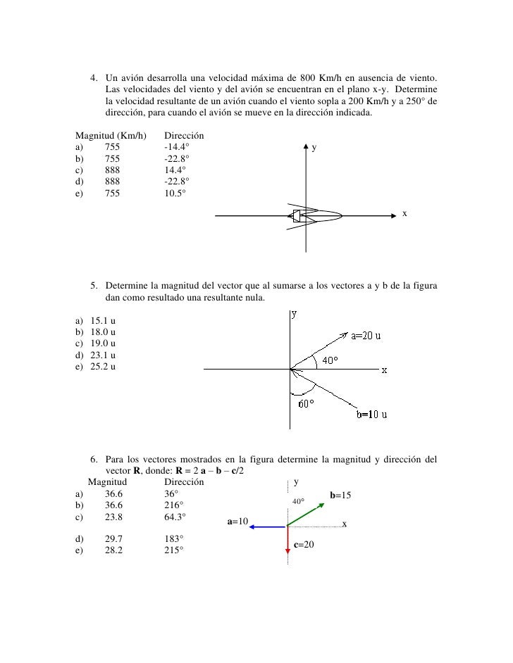 Vectores Problemas Nivel 0b Vectores Problemas Nivel 0b