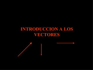 INTRODUCCION A LOS VECTORES 