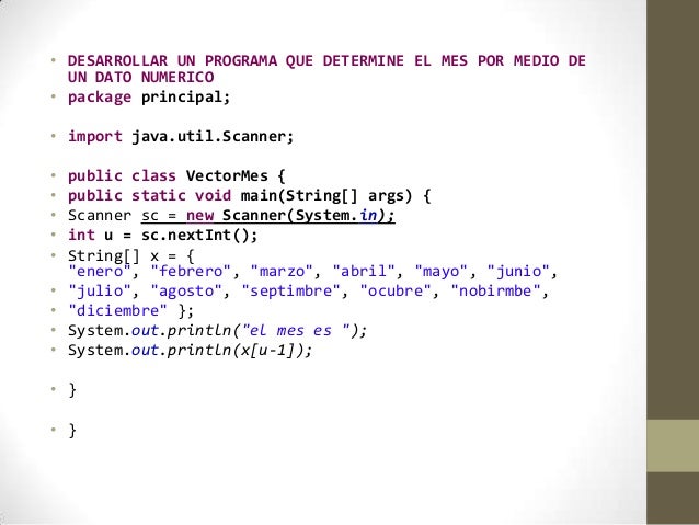 Vectores en Java